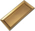 Decorative Gold Rectangular Plastic Charger Tray for Dining Table, Set of 2, Christmas Holiday Party Decor