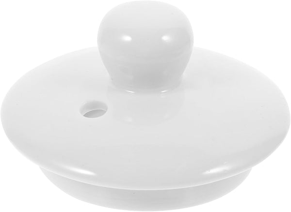 Luxshiny Ceramic Teapot Lid Replacement, White Porcelain Mug Cover for Small Tea Pots, Kungfu Tea Cup Accessories