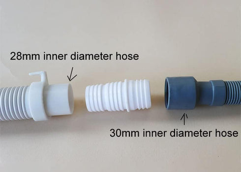 2 Pcs Washing Machine Drain Hose Connectors - Dishwasher Adapter with Hose Clamps for 1.06" & 1.18" to 1.18"