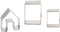 SIENON 3D Gingerbread House Cookie Cutter Set, 3pcs Stainless Steel Mini Christmas Kit, DIY Baking Tools