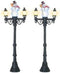 Department 56 Accessories for Villages Miniature Snowman Street Light Display Piece, Set of 2