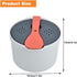 Microwave Rice Cooker Steamer, Microwave Pasta Cooker with Strainer, 2 L Microwave Cookware Set for Rice, Pasta, Vegetables, Quinoa, Oatmeal, Ramen Non stick (orange) by yaogohua