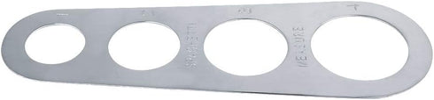 Stainless Steel Spaghetti Measurer, 4 Hole Portion Control Cooking Tool for Pasta Ruler