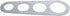 Stainless Steel Spaghetti Measurer, 4 Hole Portion Control Cooking Tool for Pasta Ruler
