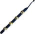 Rustic Red Door Co. Hanging Sleigh Bells, 4 Brass Door Bells on Black Leather Strap