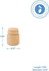 7/8 inch, Pack 100 Unfinished Wood Jar of Dollhouse Miniatures, Decorative Mini Honey Jar or Wooden Mason Jars