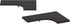 Espresso Floating Corner Shelves - L-Shape Wall Mounted Display for Home D cor