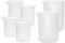 Gartful 250ml & 100ml Silicone Measuring Cups, Nonstick Reusable Mixing Cups for Crafts, Set of 6