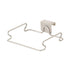 mDesign Over the Cabinet Metal Wire Small Garbage Container, Trash Bag Holder Rack for Recycled Reusable Disposable