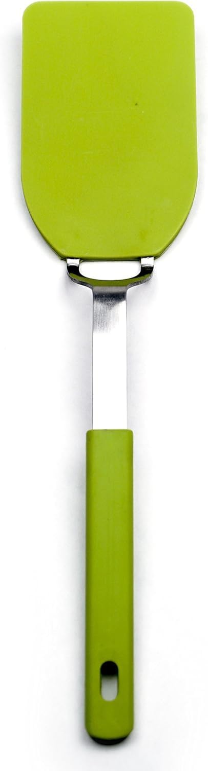 Flexible Nylon Spatula, RSVP International - Stainless Steel Handle, 12x2.75", Green