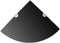 vidaXL Corner Shelf Black Tempered Glass Small Wall mounting