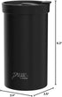 PRESSE by Bobble 13 oz French Coffee Press & Insulated Stainless Steel Travel Tumbler for On-The-Go Brewing (Black)