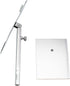 DZLOHAS Countertop 2 Sets Shoe Display Stand Silver, Risers Stand Adjustable Shoe Rack Retail Supplies Stainless Steel