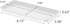 Yamazaki Home Space Saving Vanity Tray, Steel, Flat, White