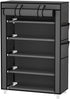5 Closet Calmootey Tier Shoe Rack Organizer,Portable Shoe Shelf with Nonwoven Fabric Cover