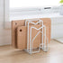 SUNFICON 2 Pack White Cutting Board Holder Rack, Pot Pan Lids Organizer for Kitchen Countertop and Cabinet