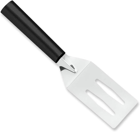 Spatula (W214) by Rada Cutlery - 3.38x2" Stainless Steel Face, 8.75" Length, Made in USA, Black Handle
