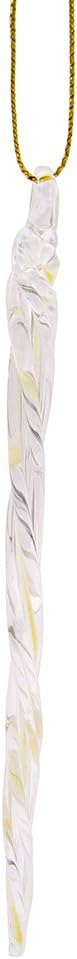 Kurt Adler 5-1/4-Inch Glass Icicle Ornament Set of 24, Glow-in-the-Dark for Christmas