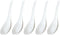 5 Pcs Reusable Plastic Chinese Soup Spoon for Ramen, Soup, Fried Rice, Heat Resistant, Unbreakable