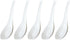 5 Pcs Reusable Plastic Chinese Soup Spoon for Ramen, Soup, Fried Rice, Heat Resistant, Unbreakable
