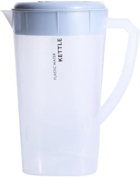 3 Litre Plastic Pitcher with Lid, BPA-FREE Eco-Friendly Juice Container for Hot/Cold Beverages, 102 oz Transparent