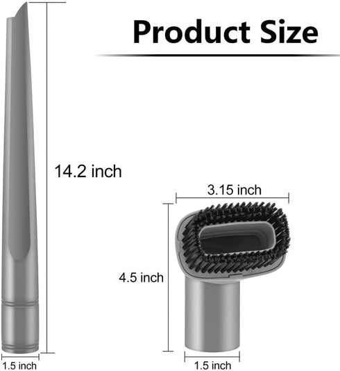 Crevice Tool and Dust Brush, Vacuum Accessories for Shark Navigator Lift-Away Models NV350, NV352, NV355, NV356