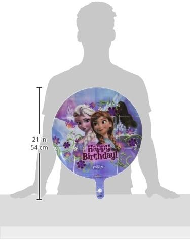 Anagram International HX Frozen Happy Birthday Party Balloons, Multicolor