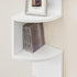5-Tier VASAGLE Corner Shelf Wall Mount, Floating Corner Bookshelf, Plant Shelf for Bedroom, Living Room, Bathroom, Home