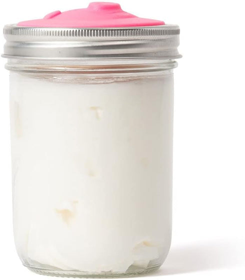 Wide Mouth Mason Jar Lid with Strainer - Silicone Bacon Grease Saver