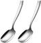 X-Large Heavy Duty Buffet Serving Spoons, 9.5X2.8 inches 316L Stainless Steel Serving Spoons Pack of 2