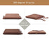 Square Memory Foam Chair Cushion - 16x16 in Black for Kitchen, Dining, Office, or Car