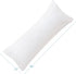 Body Pillow Protector Waterproof 2 Pack, Zippered Body Pillow Cover 21"x 55" White Pillowcase, Machine Washable