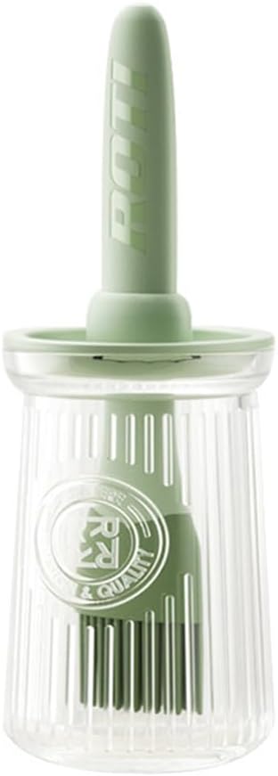 gugululu Olive Oil Dispenser Bottle with Brush - 200ml High Capacity Glass