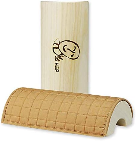 HSP Cotton Pillow Cover for Wooden Bolster Korean Pillow, 100% Cotton with Elastic Band for Comfortable Massage