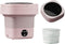 Portable Washing Machine, Mini Washer with 3 Modes for Deep Cleaning Underwear, Baby Clothes, Small Items (Pink)