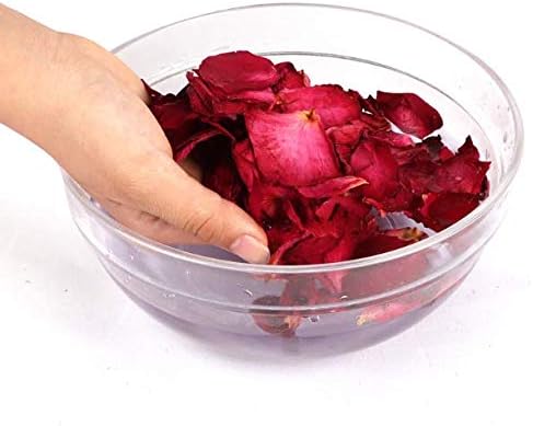 100 Grams Natural Real Red Rose Flower Petals Dried Rose Petals for Foot Bath Body Bath SPA Wedding Confetti Decoration