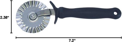 R&M International Deluxe Stainless Steel Pastry Wheel, 2.375" Diameter, 7.25" Long