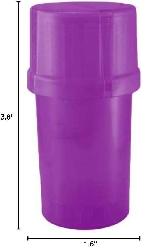 Storage Container with Built-In Grinder, Purple
