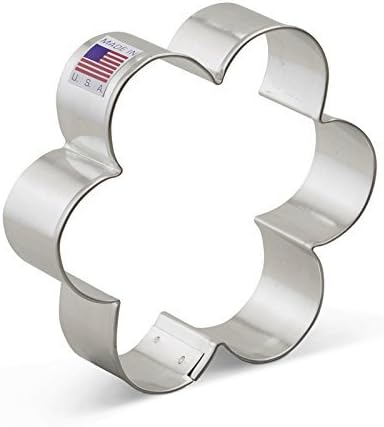 Ann Clark Cookie Cutters Scalloped Edge Flower Cookie Cutter, 3.75" Made in USA