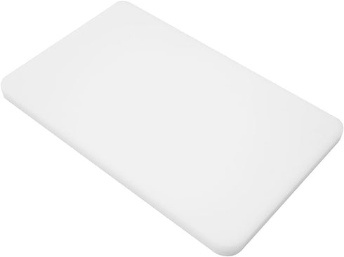 Small Plastic Bar Cutting Board, 10 x 6 Inch, White for Restaurants