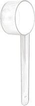 20 Measuring Spoons Set with Short Handle, Clear Plastic Scoops for Creatine, Coffee, Grains, BPA Free Kitchen Tools
