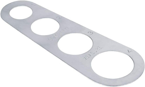 Stainless Steel Spaghetti Measurer, 4 Hole Portion Control Cooking Tool for Pasta Ruler
