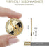 DIYMAG 300 PCS Small Refrigerator Premium Brushed Nickel Magnets - 6x2 mm for Office
