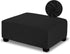 NeColorLife Velvet Ottoman Cover, Stretchable Footrest Slipcover with Elastic Band, Thick Stool