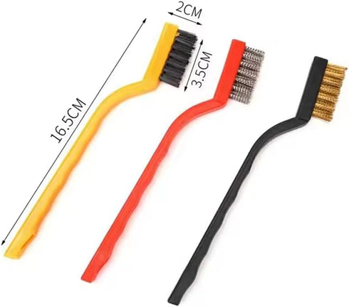 Cleaning Brush: Home Kitchen Wire Brush for Gas Stove, Gap Cleaning Tool, Hard Bristle Crevice Cleaner Set