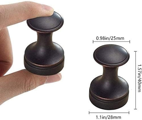 BigBig Home Bronze Towel Hooks, 5 Pack Oil Rubbed Finish Bathroom Wall Hook for Robe and Clothes