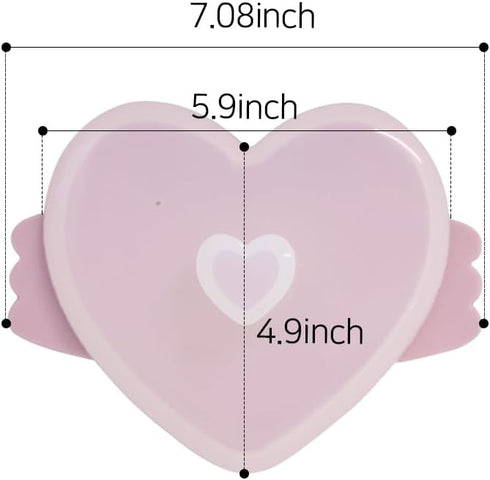 Lovely Heart Shaped Microwave Silicone Steamer for Baby, Small (500ml) Food Storage Containers in Lavender