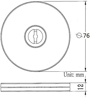 TamBee 4PCS 3Inch Acrylic Lazy Susan Turntable Organizer for Spice Rack Table Cake Kitchen