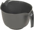 Glad Mixing Bowl with Handle – 3 Quart Heavy Duty Plastic with Pour Spout for Cooking and Baking, Grey