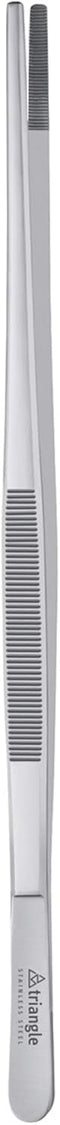 triangle Barbecue Tweezers, 13.8 in. (35 cm), Stainless Steel Culinary Tweezers for Precise Grilling, Dishwasher Safe